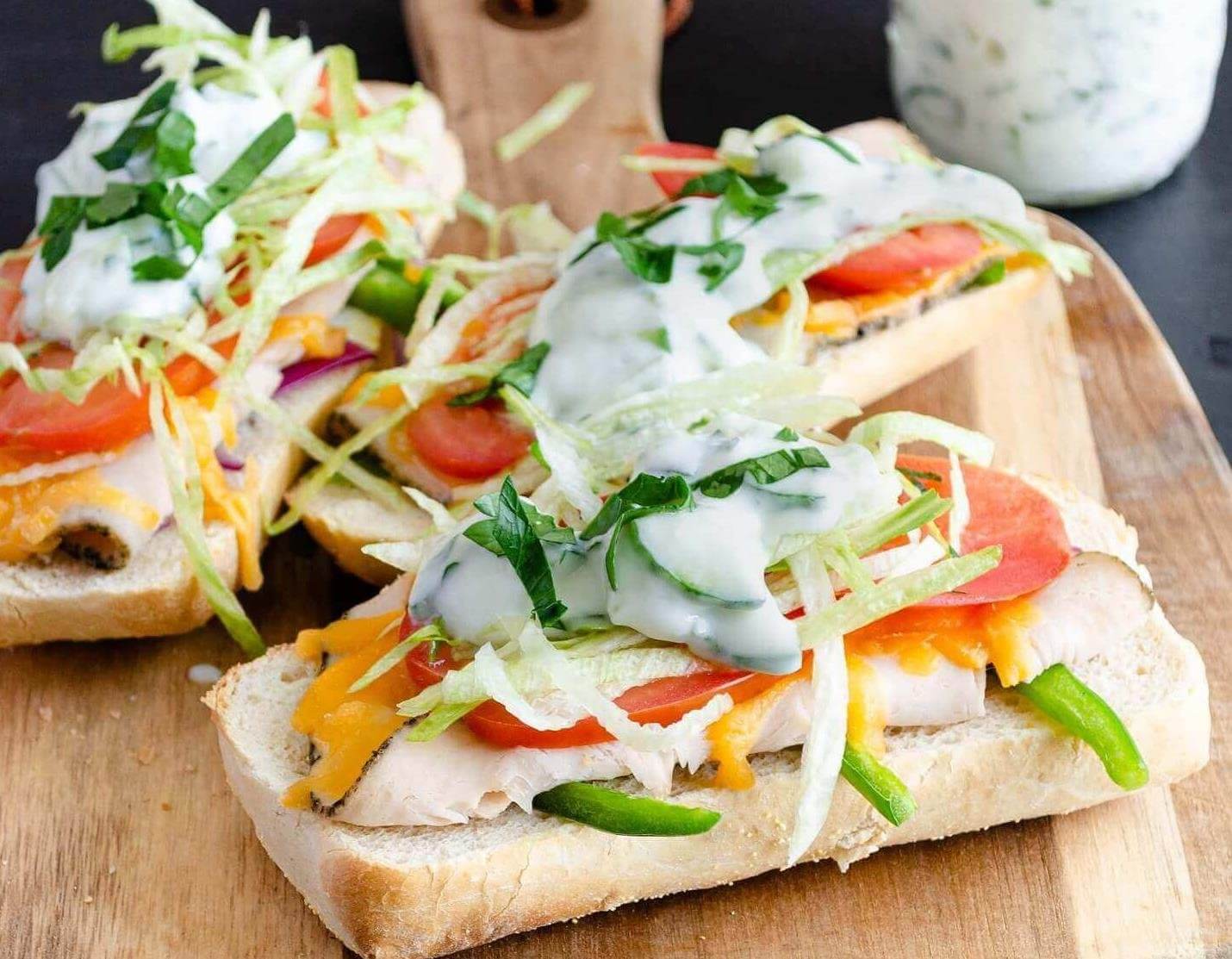 mini-toasted-open-subs-with-cucumber-yogurt-dressing-u-s-dairy