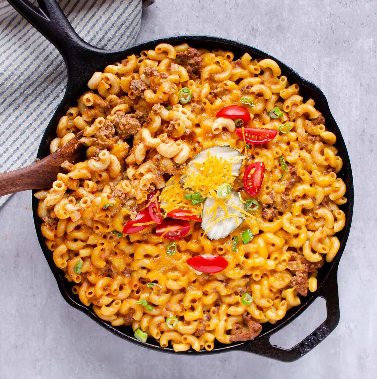 Cheeseburger Macaroni Casserole U S Dairy   Cheeseburger Macaroni Casserole 