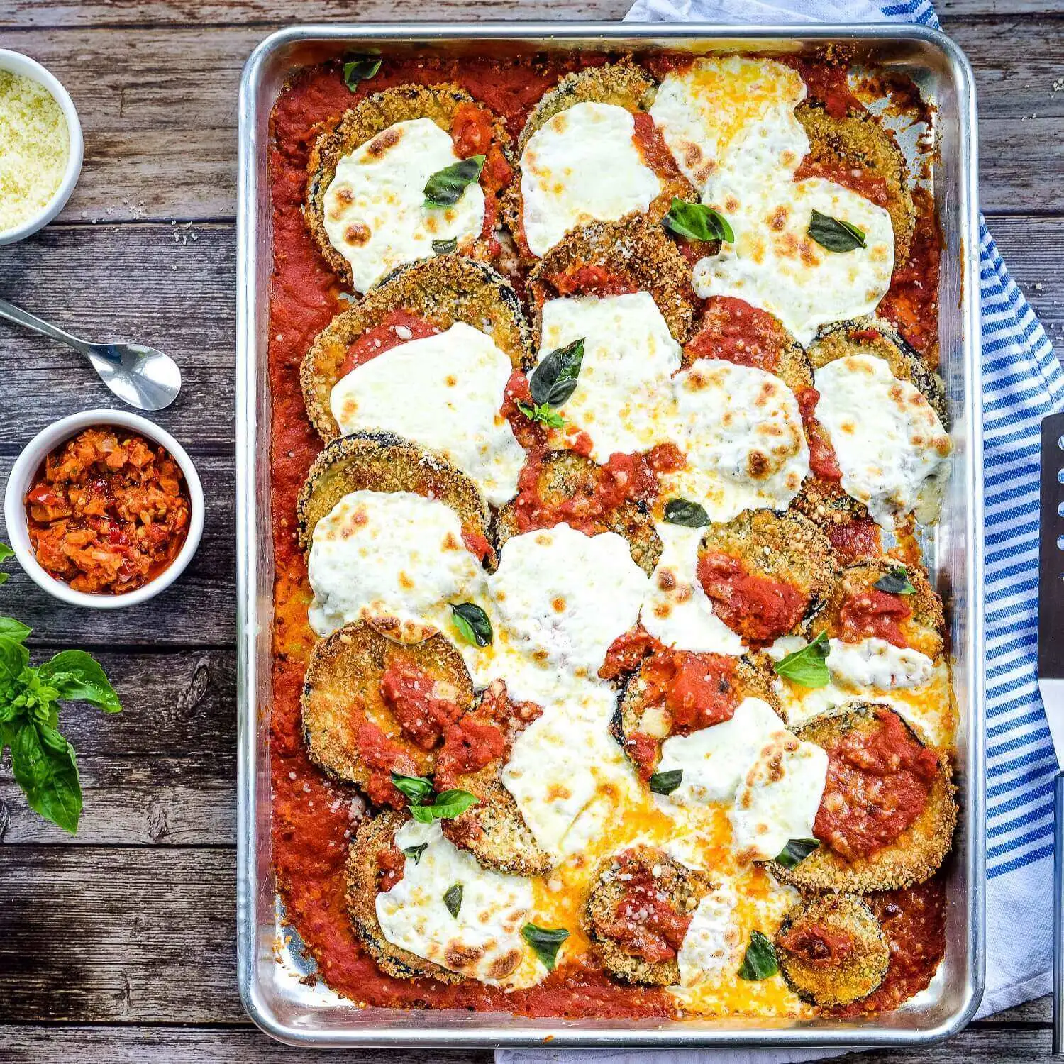 Sheet Pan Eggplant Parmesan Recipe